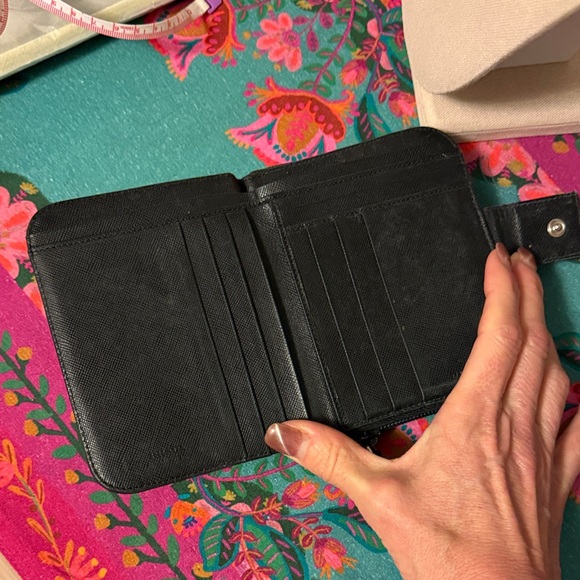 Prada Black Compact Zipper Wallet - Picture 8 of 13